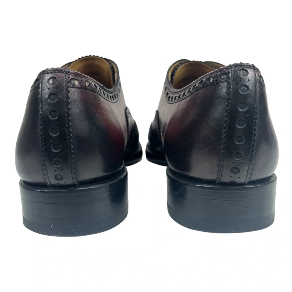Magnanni Men’s Size 8.5‎ Wingtip Oxford Dress Shoes Oxblood Burgundy